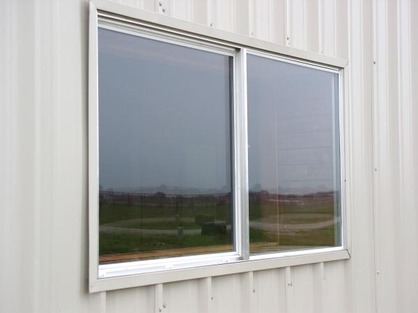 glass pane metal trim