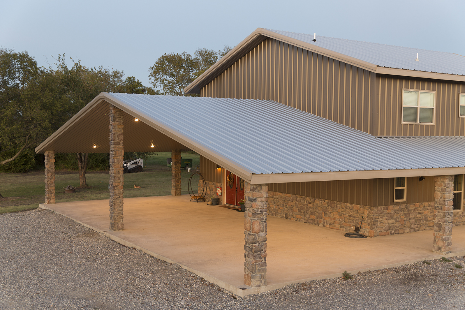 two story steel garage kits